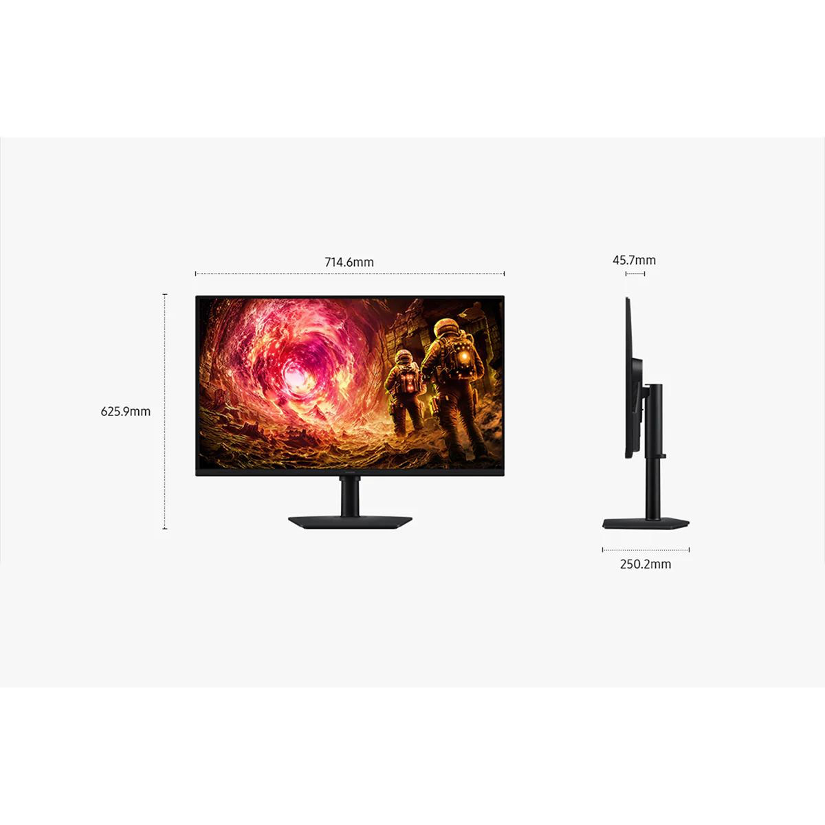 Samsung Odyssey G5 LS32FG502EEXXP 32" QHD (2560x1440) 180Hz 1ms GTG G-Sync Compatible IPS Gaming Monitor with Tilt/ Height/ Pivot/ Swivel Adjustment - Image 19