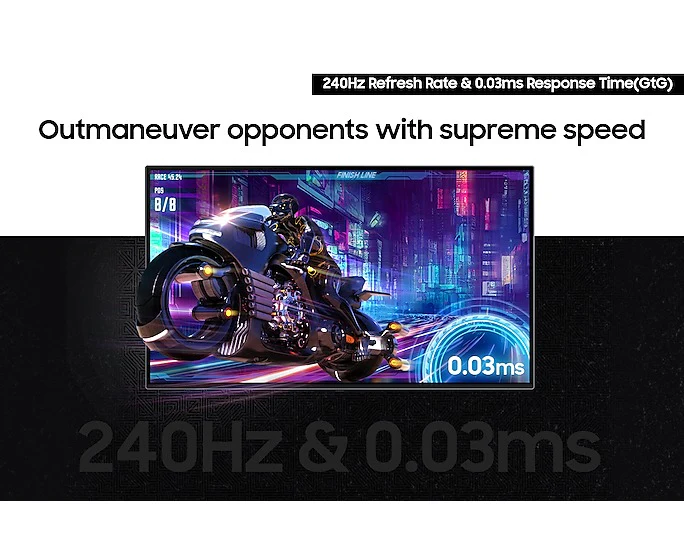 Samsung Odyssey G8 LS32DG802SEXXP 32" 4K (3840x2160) 240Hz 0.03ms (GtG) OLED Gaming Monitor - Image 10