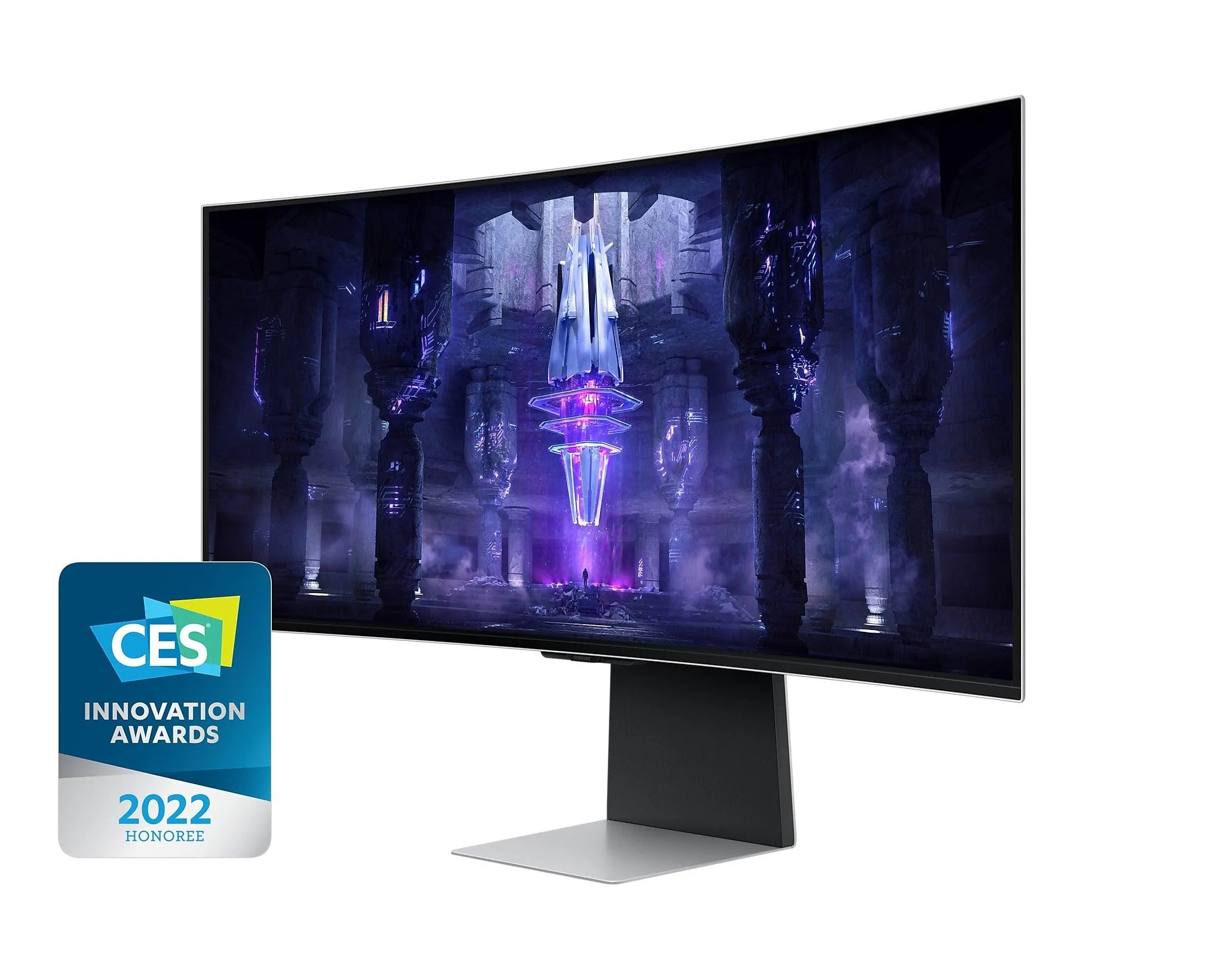 Samsung Odyssey OLED G8 LS34BG850SEXXP 34-INCH 0.1MS 175HZ Ultra WQHD Smart Curved Gaming Monitor (Silver) - Image 2
