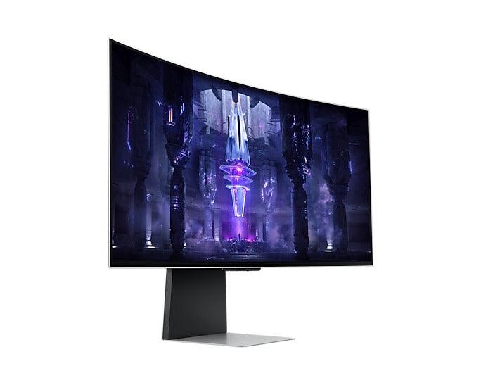 Samsung Odyssey OLED G8 LS34BG850SEXXP 34-INCH 0.1MS 175HZ Ultra WQHD Smart Curved Gaming Monitor (Silver) - Image 8