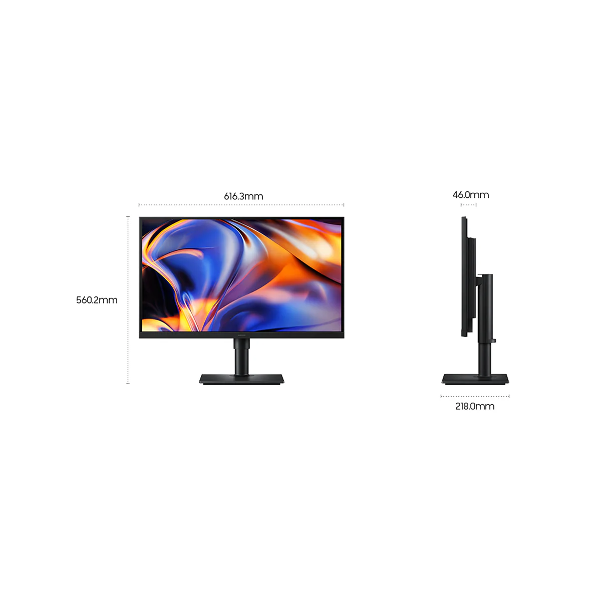 Samsung ViewFinity S8 LS27H802EFAXXP 27" 5K (5120x2880) 60Hz 5ms GTG USB-C & LAN Port IPS Monitor with Tilt/ Height/ Pivot/ Swivel Adjustment + Samsung Soundbar HW-B400F/XP 2.1ch Subwoofer - Image 8