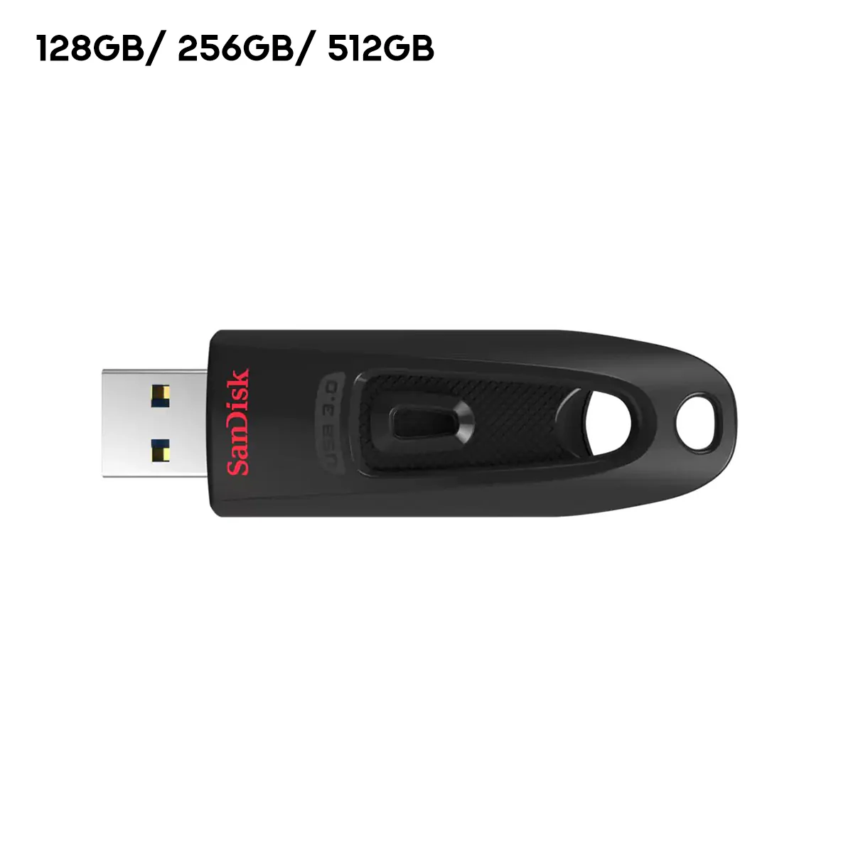 Sandisk Ultra USB 3.0 Flash Drive (128GB, 256GB, 512GB)