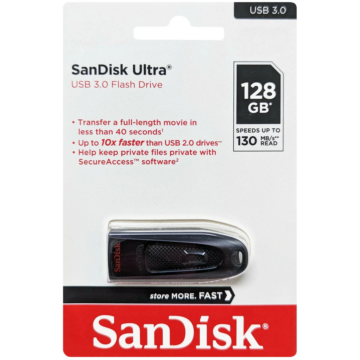 Sandisk Ultra USB 3.0 Flash Drive (128GB, 256GB, 512GB) - Image 5
