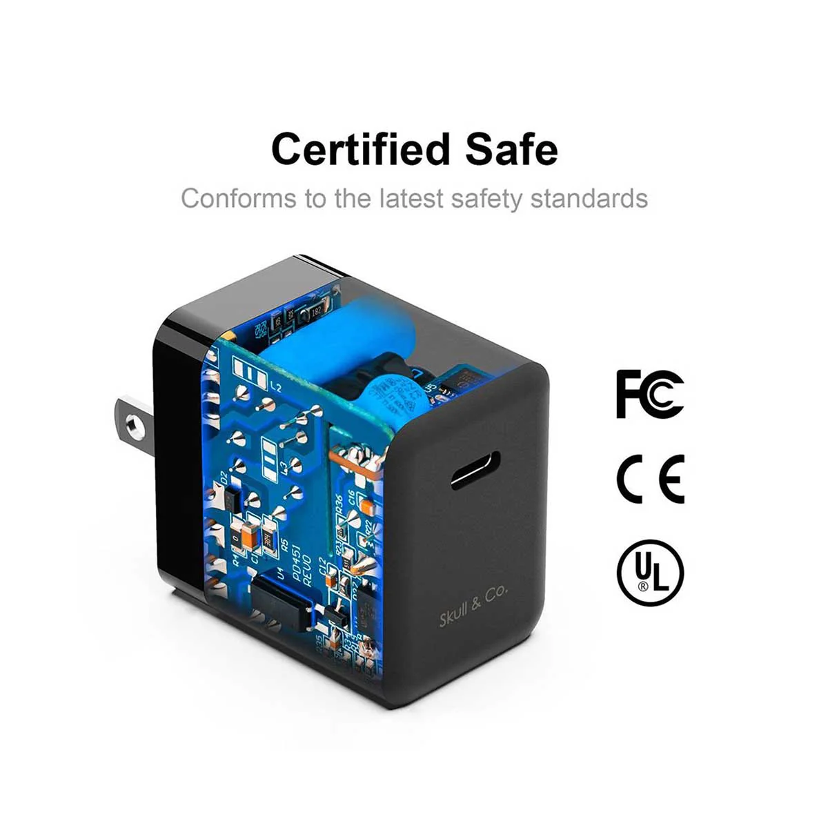 Skull & Co. Gan AC Adapter (2 Prongs Only) (Nsac) - Image 4