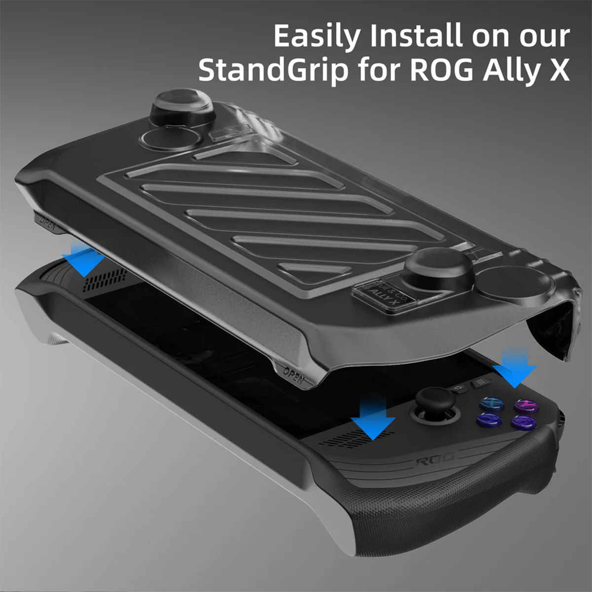 Skull & Co. HardShell Front Cover for ROG Ally X StandGrip (Smoky Black, Neon Green, Neon Orange) (ALXFC-SBK, ALXFC-NGN, ALXFC-NOG) - Image 13