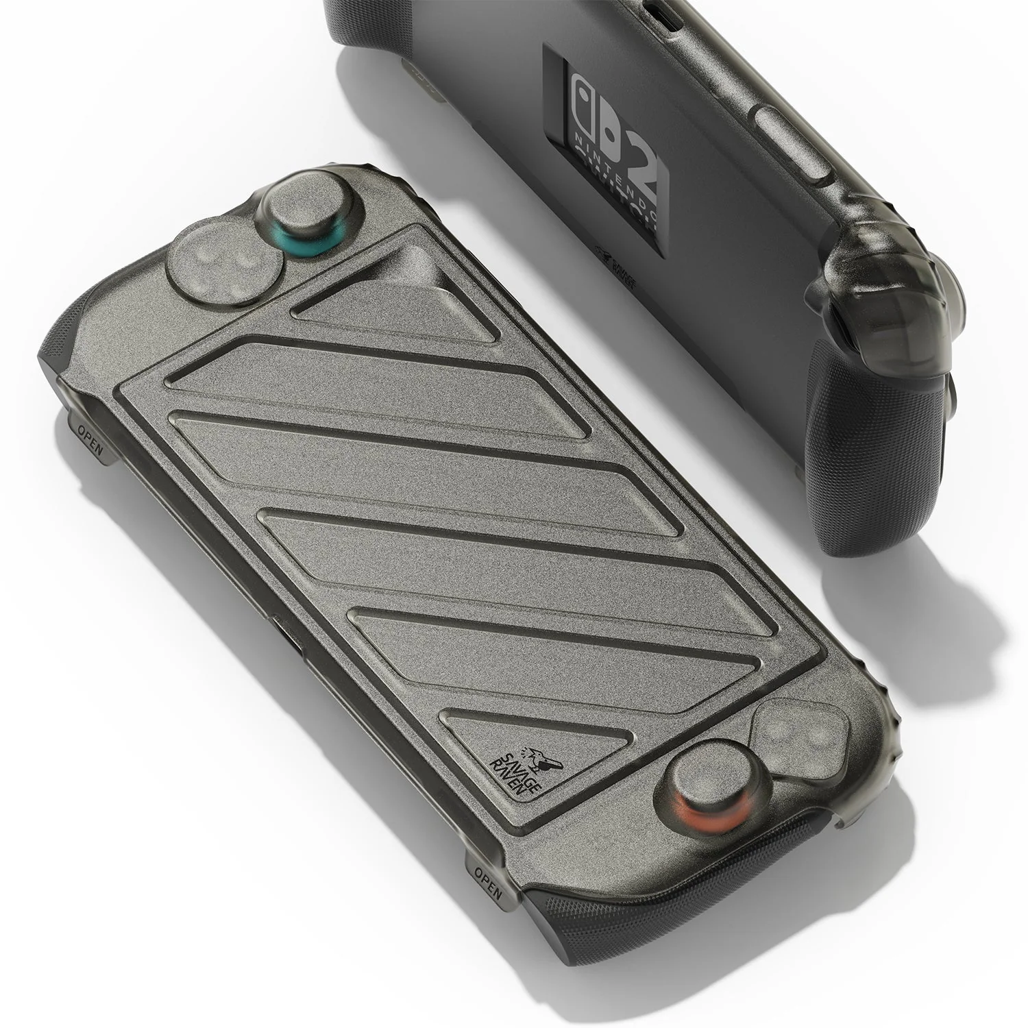 Skull & Co. HardShell Front Cover & Protective Case Bundle for Nintendo Switch 2 (Smoky Black) (NS2FCSET-SBK) - Image 2