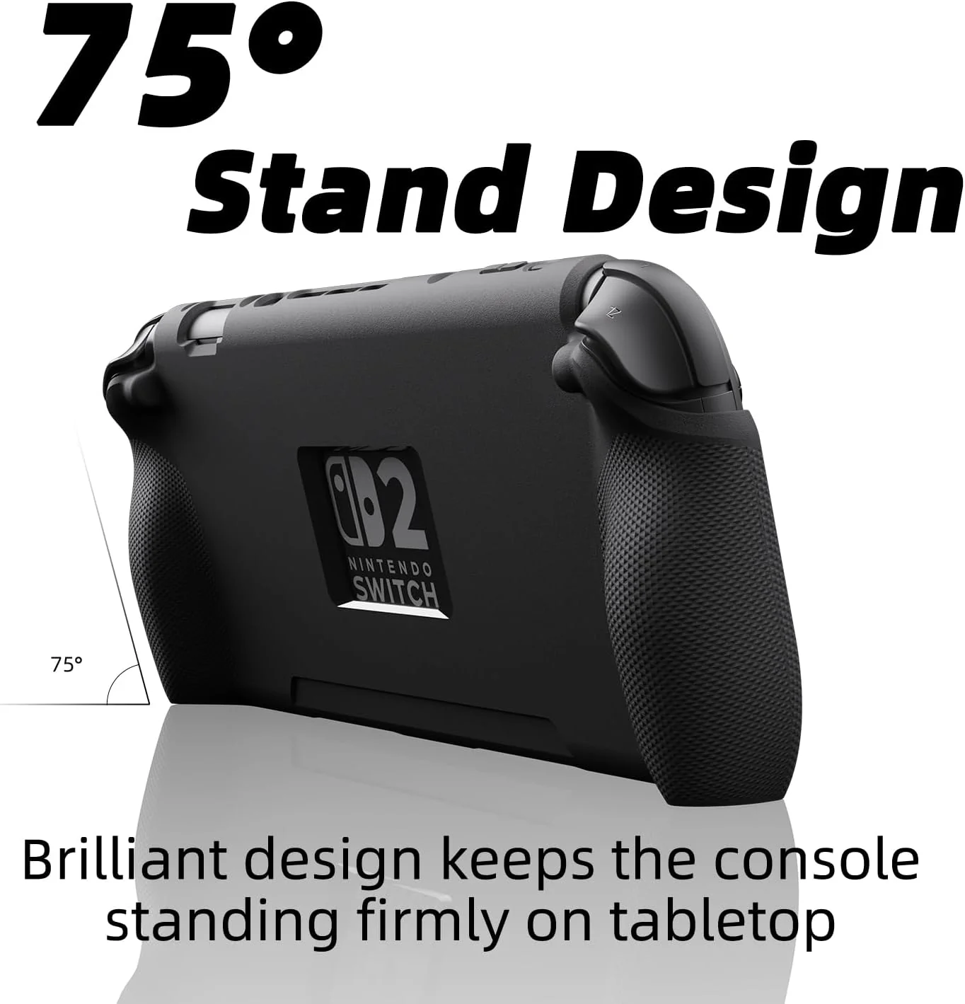 Skull & Co. HardShell Front Cover & Protective Case Bundle for Nintendo Switch 2 (Smoky Black) (NS2FCSET-SBK) - Image 7
