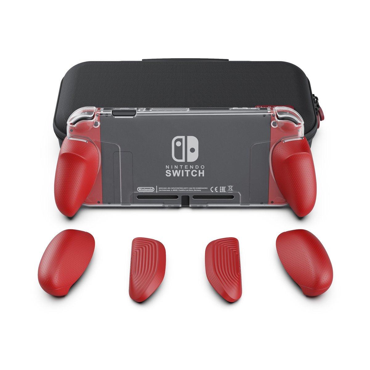 SKULL & CO. NSW MAXCARRY GRIP CASE CRYSTAL BUNDLE (MARIO RED) (NSGCSET2-MR)