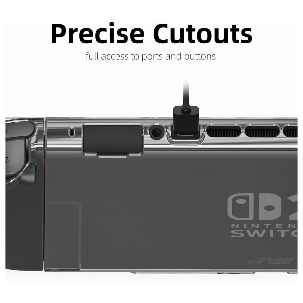Skull & Co. Split Case for Nintendo Switch 2 (Crystal Clear) (NS2SPT-CL) - Image 6