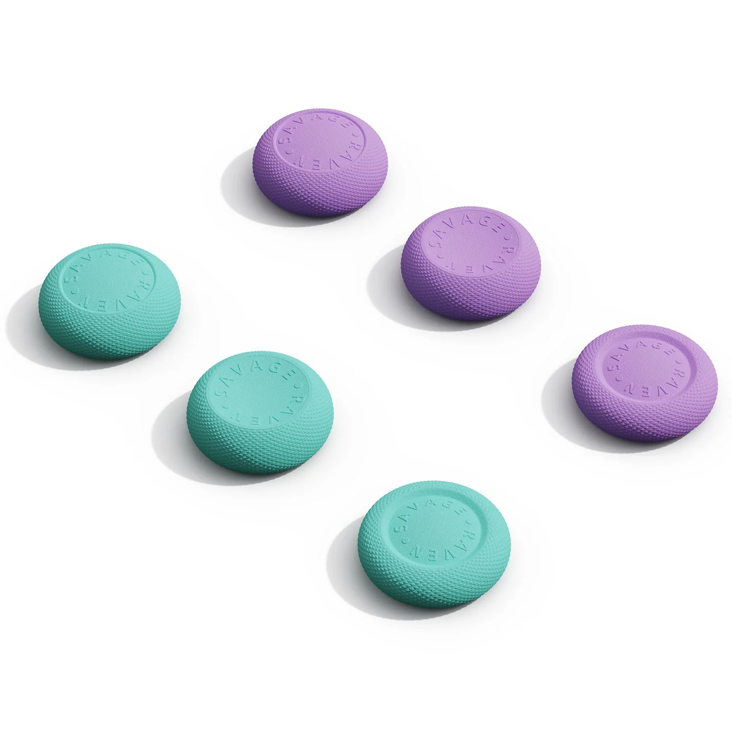 Skull & Co. Thumb Grip for Nintendo Switch 2 (Black, Neon Blue/Red, Galactic Purple, Light Purple/Light Green) - Image 2