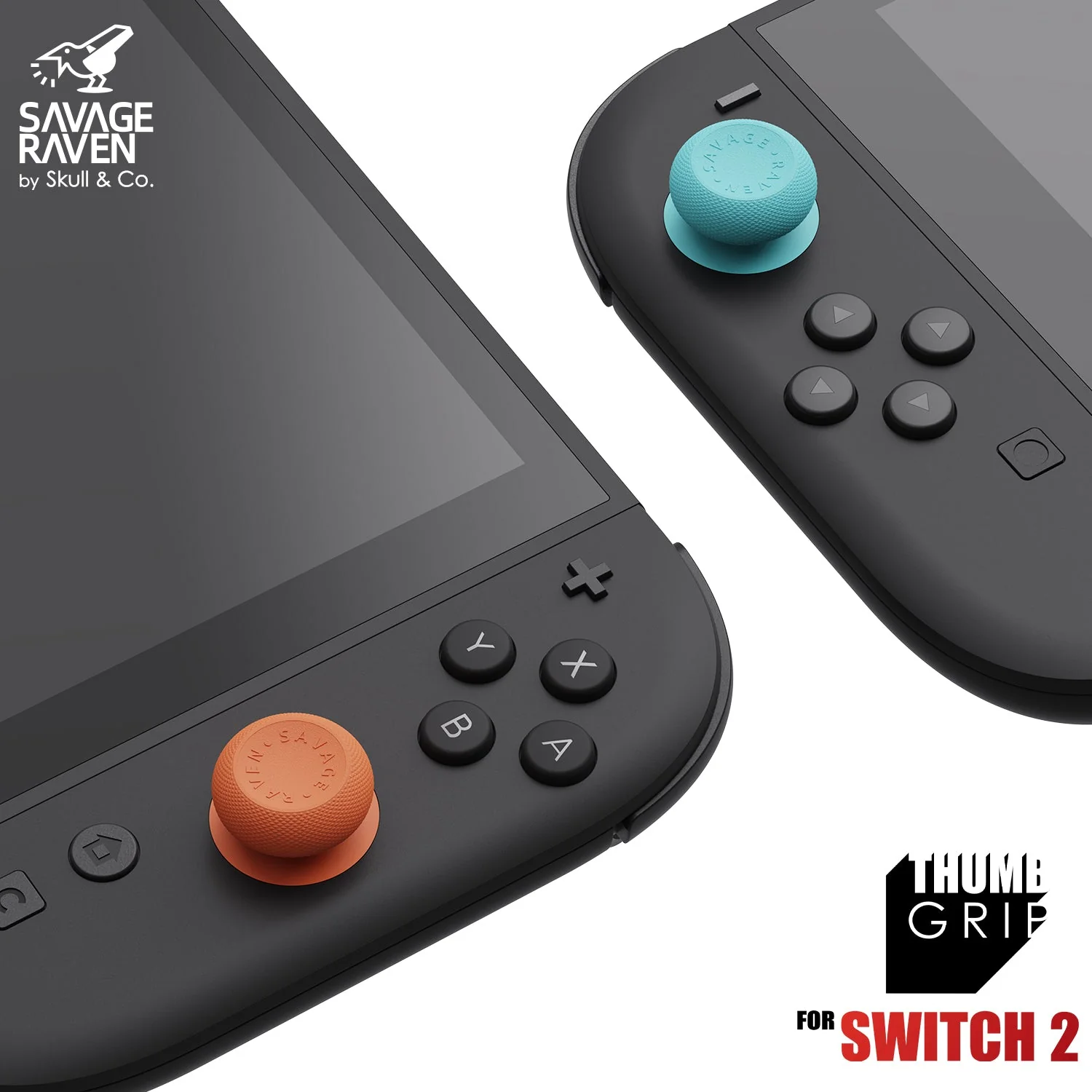 Skull & Co. Thumb Grip for Nintendo Switch 2 (Black, Neon Blue/Red, Galactic Purple, Light Purple/Light Green) - Image 8