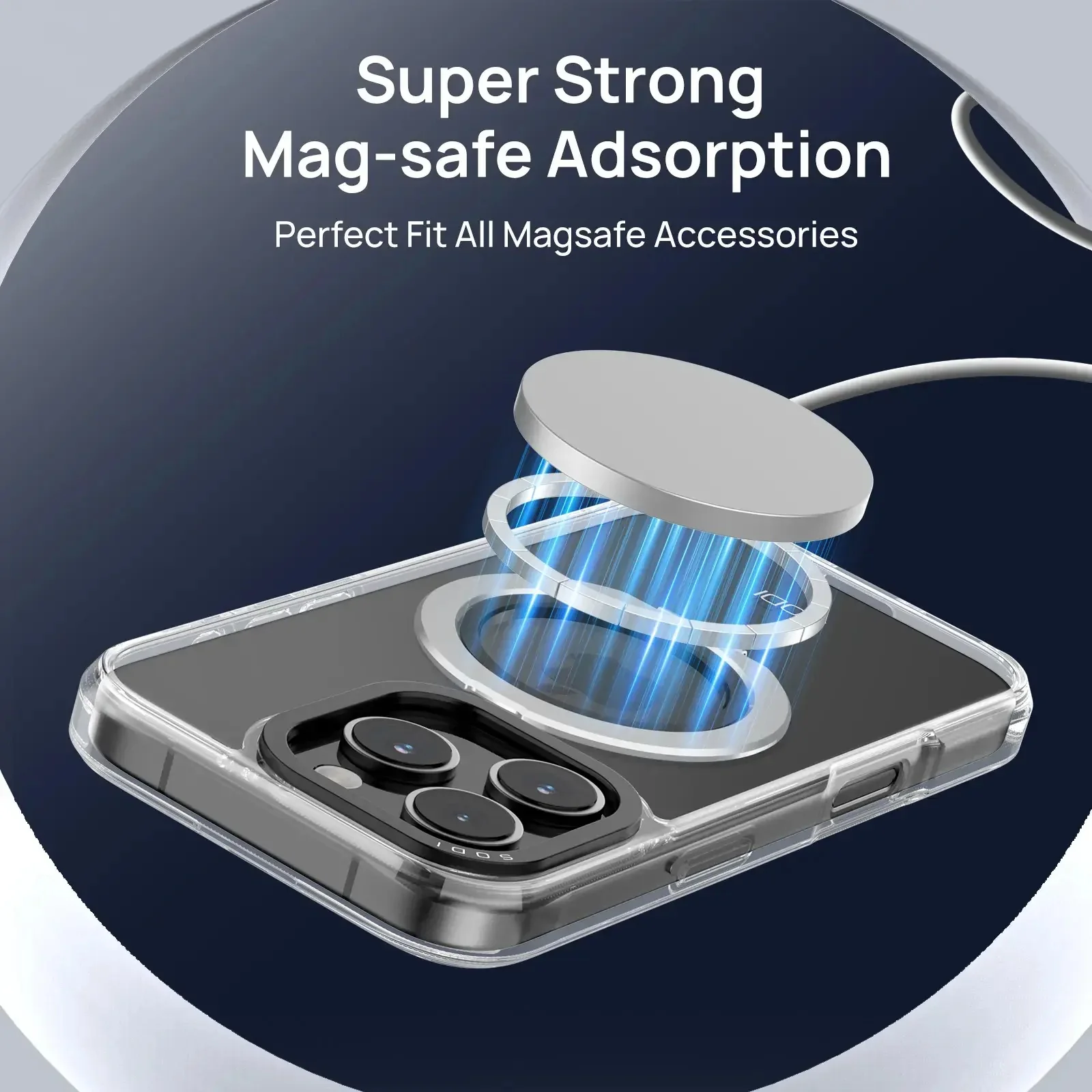 SODI CS02 Magnetic Ring Case w/ 1x HD Screen Protector and 1x Camera Lens Protector Bundle for iPhone 16 (iPhone 16 Pro, iPhone 16 Pro Max) - Image 8