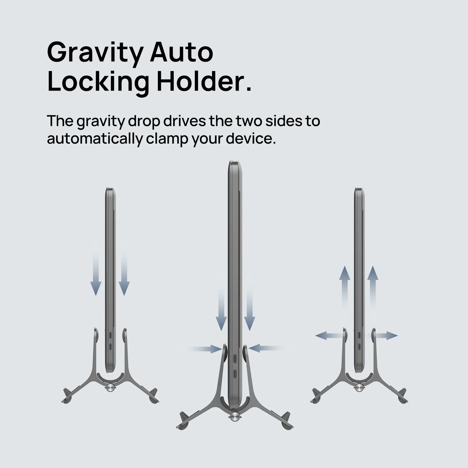 SODI SMS-300 Eiffel Gravity Stand for Macbook (Grey, Silver) - Image 6