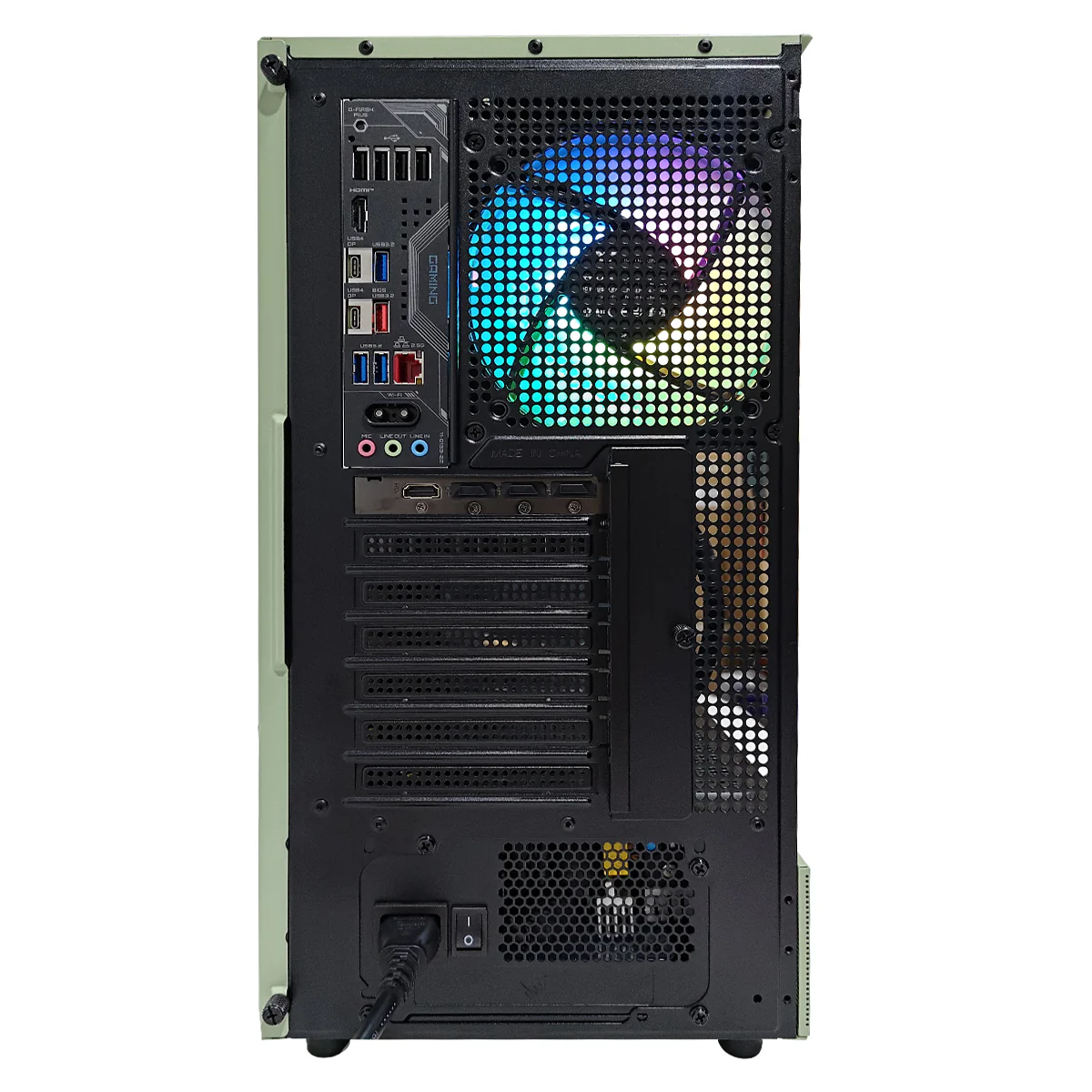 Sophos View 270 Matcha Green Desktop Gaming PC | AMD Ryzen 7 9700X | 32GB RAM | 1TB SSD | RTX 5060 TI | Windows 11 Pro - Image 8