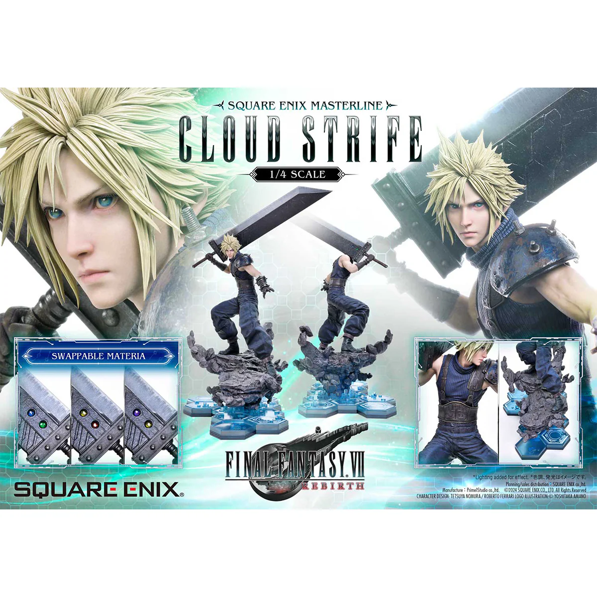 Square Enix Masterline Final Fantasy VII Rebirth 1/4 Scale Cloud Strife (Regular) - Image 2