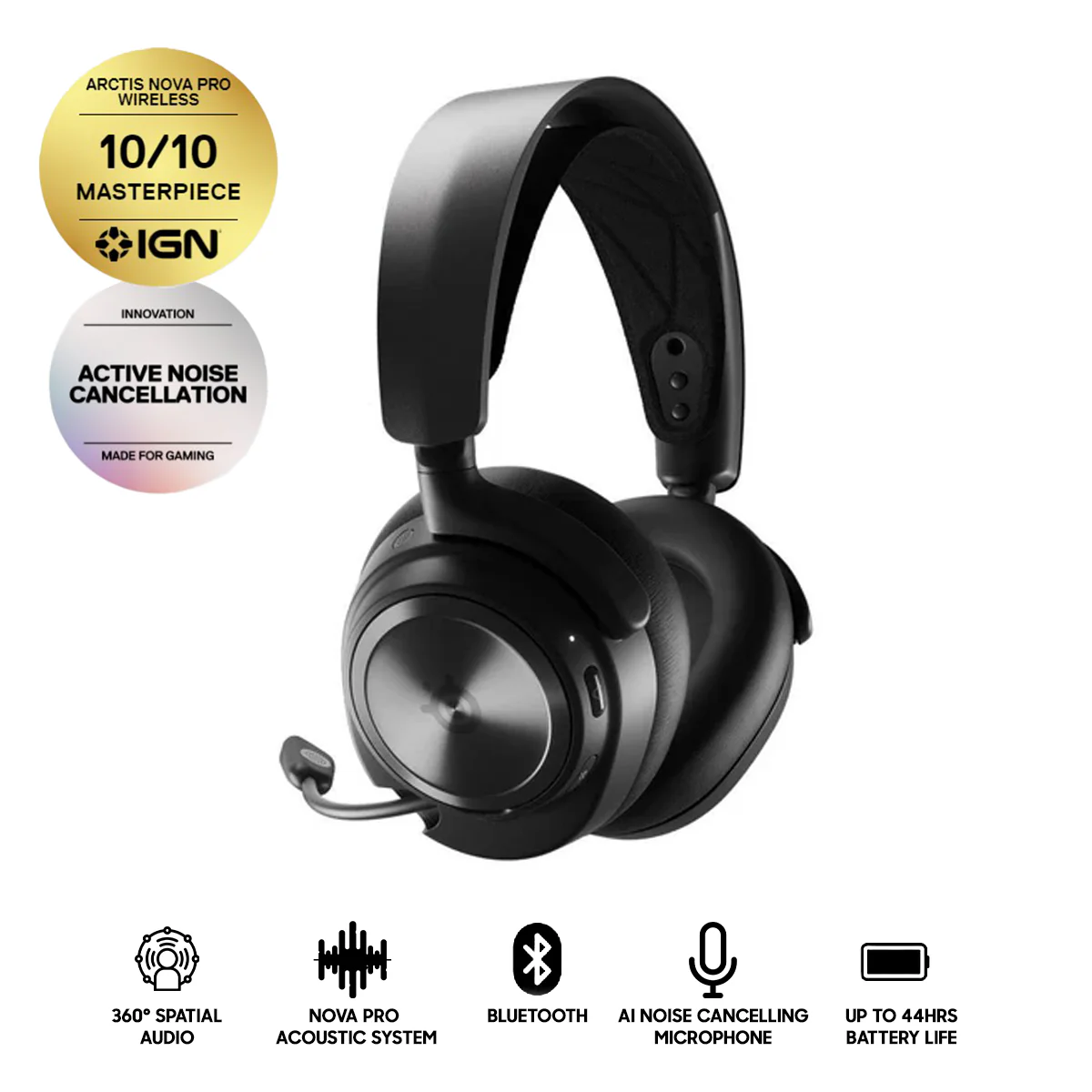 Steelseries Arctis Nova Pro Wireless Gaming Headset (Black) (PN61520)