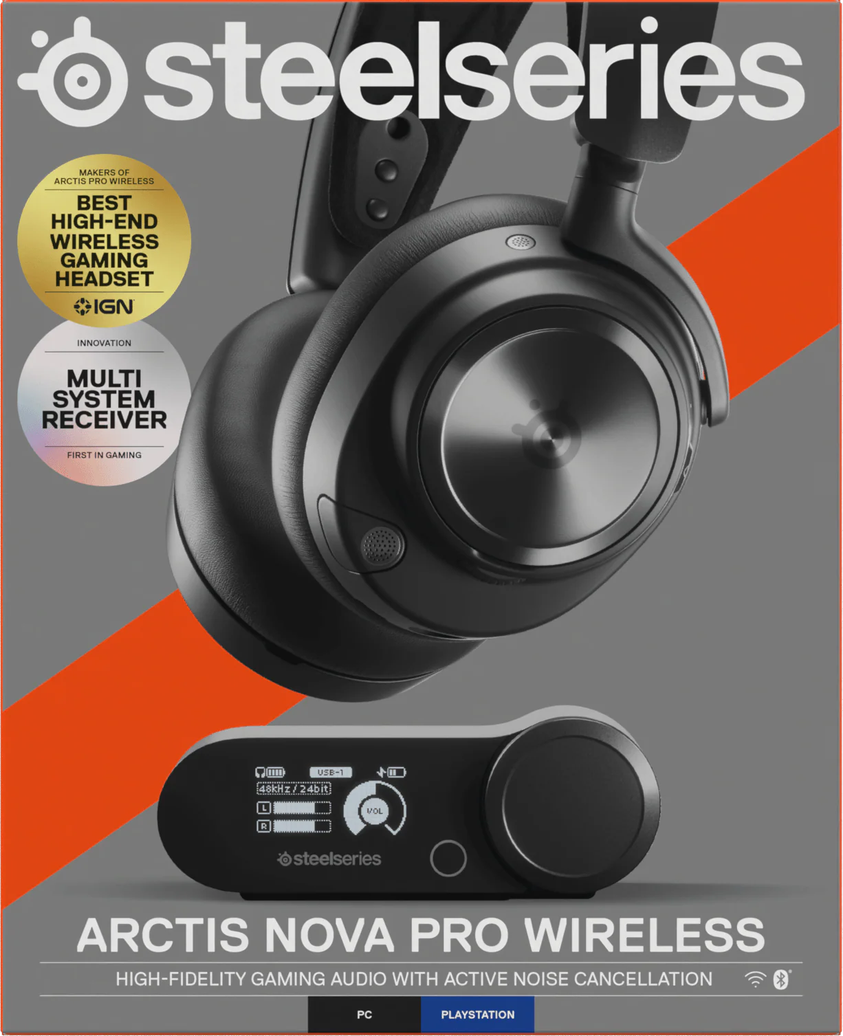 Steelseries Arctis Nova Pro Wireless Gaming Headset (Black) (PN61520) - Image 9
