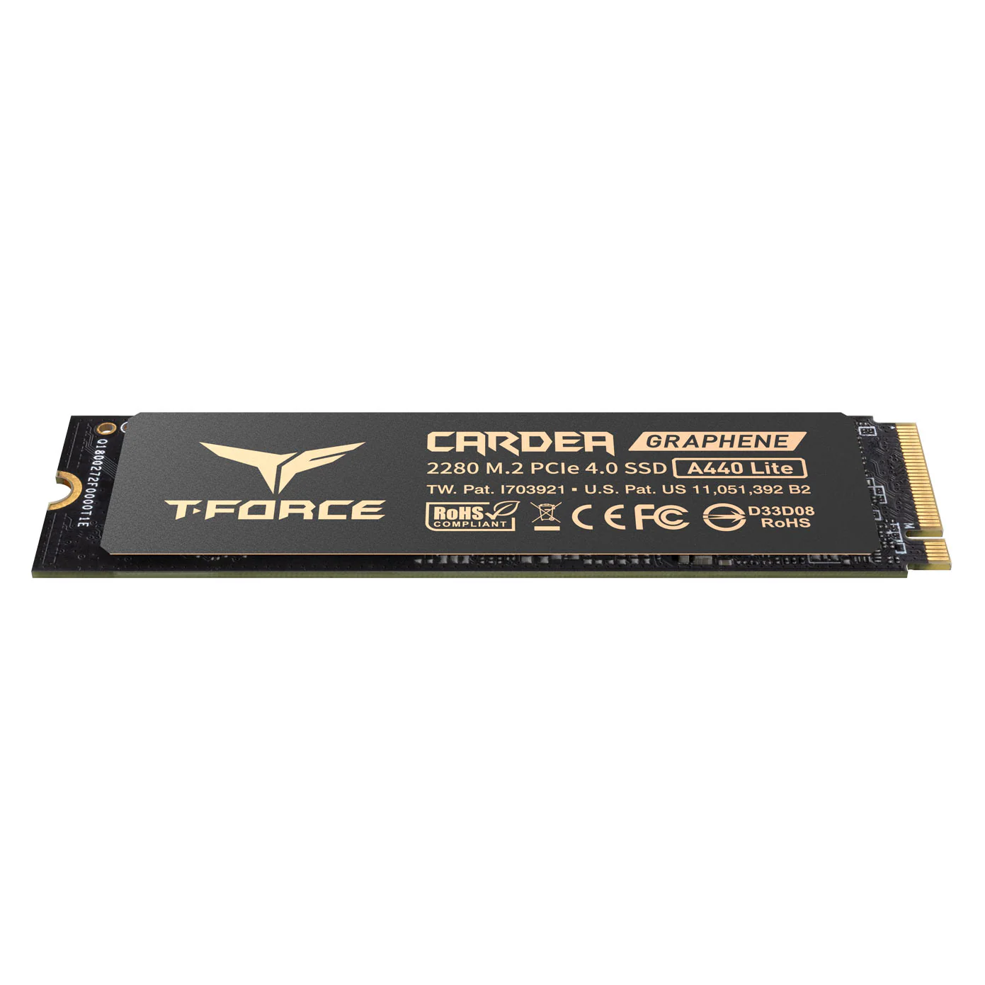 TeamGroup T-Force Cardea A440 Lite M.2 2280 PCIe Gen4 x4 NVMe 7400MB/s Read Gaming SSD with Graphene Heat Sink (512GB, 2TB) - Image 4