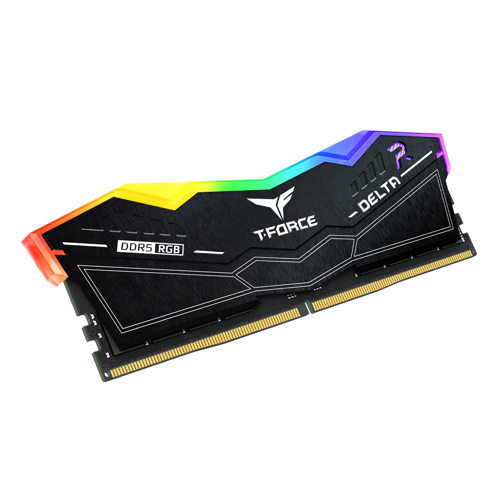 TeamGroup T-Force Delta RGB 32GB (2x16GB) DDR5 5600MHz CL36-36-36-76 1.2V Gaming Desktop Memory (Black) (FF3D532G5600HC36BDC01) - Image 4