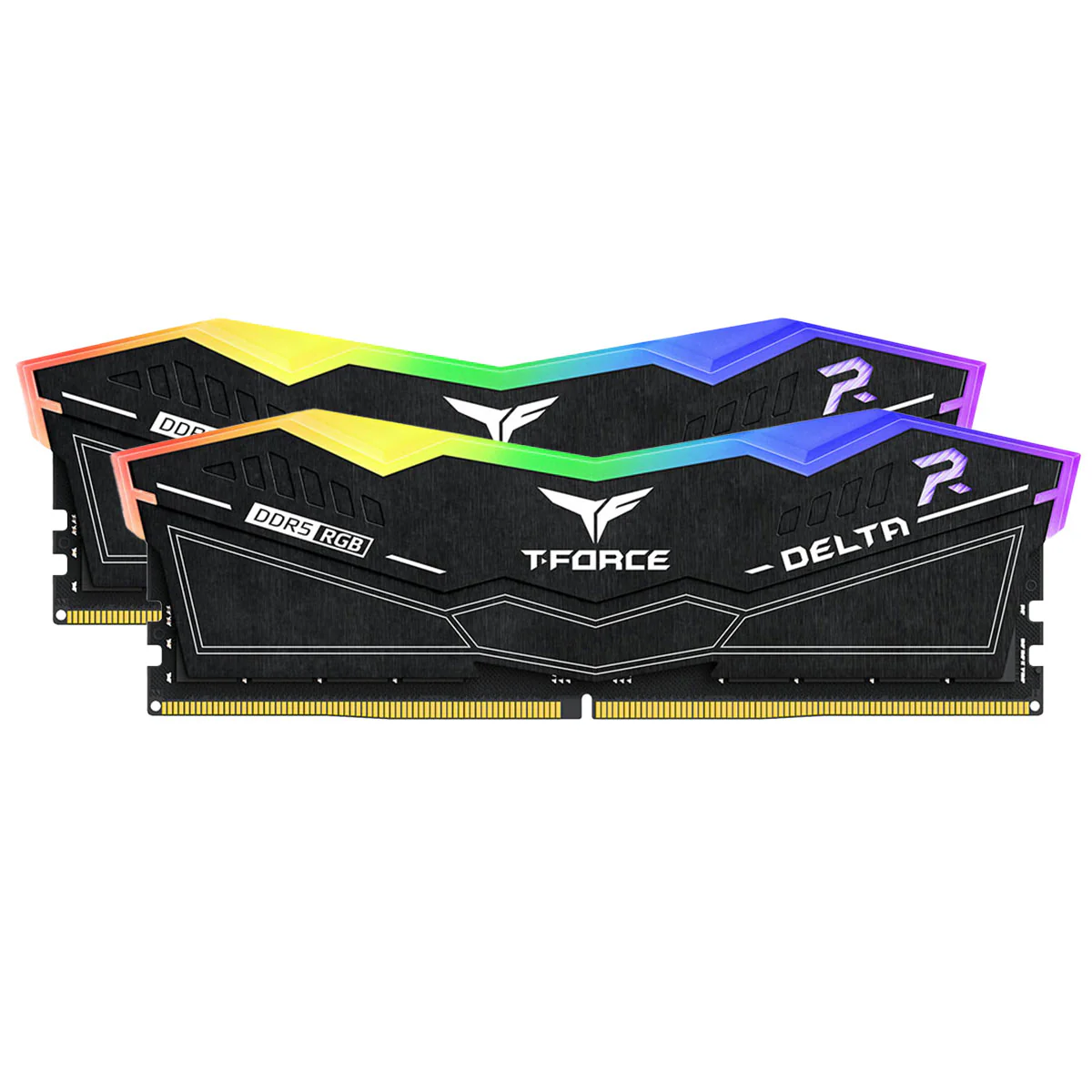 TeamGroup T-Force Delta RGB DDR5 32GB (2x16GB) 6000MHz CL38-46-46-84 1.35V Gaming Desktop Memory (Black, White) (FF3D532G6000HC38JDC01, FF4D532G6000HC38JDC01) - Image 2