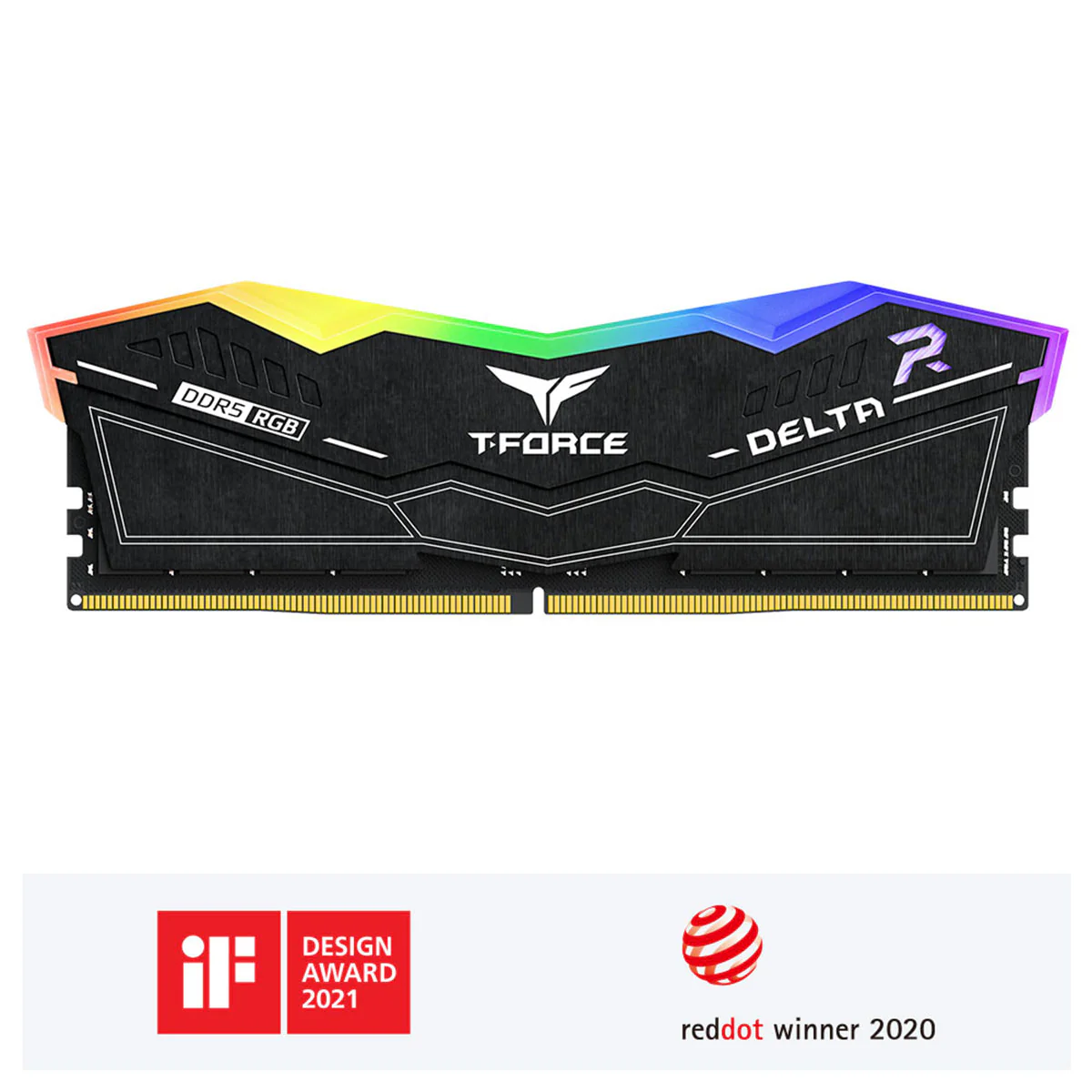 TeamGroup T-Force Delta RGB DDR5 32GB (2x16GB) 6000MHz CL38-46-46-84 1.35V Gaming Desktop Memory (Black, White) (FF3D532G6000HC38JDC01, FF4D532G6000HC38JDC01) - Image 3