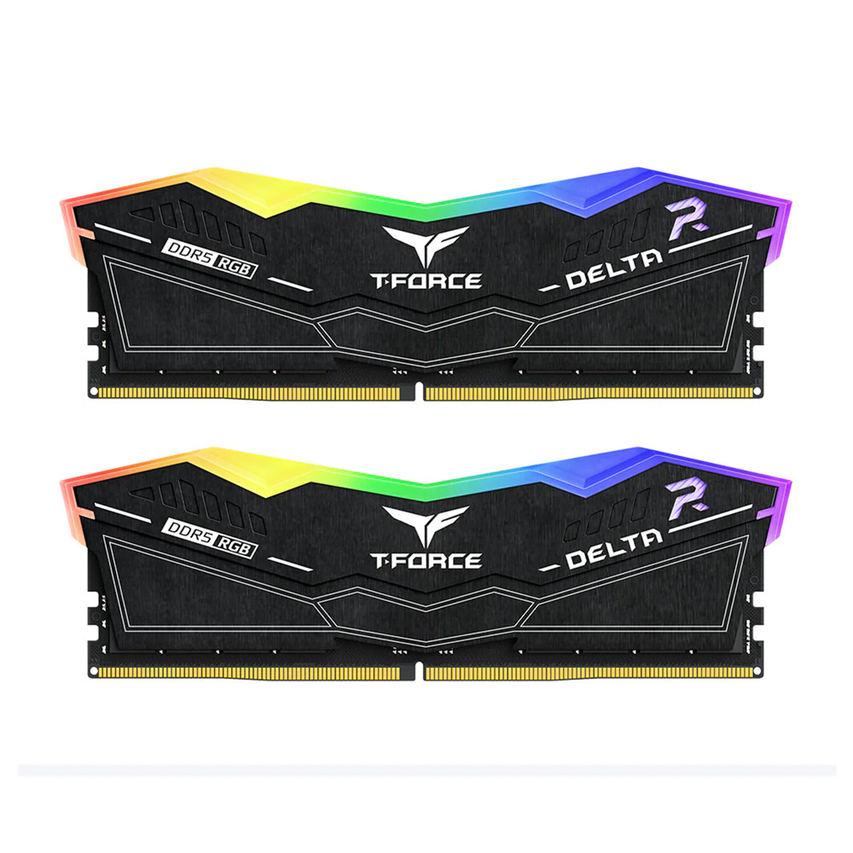 TeamGroup T-Force Delta RGB DDR5 48GB (2x24GB) 6400MHz CL32-39-39-84 1.35V Gaming Desktop Memory (Black) (FF3D548G6400HC32ADC01)