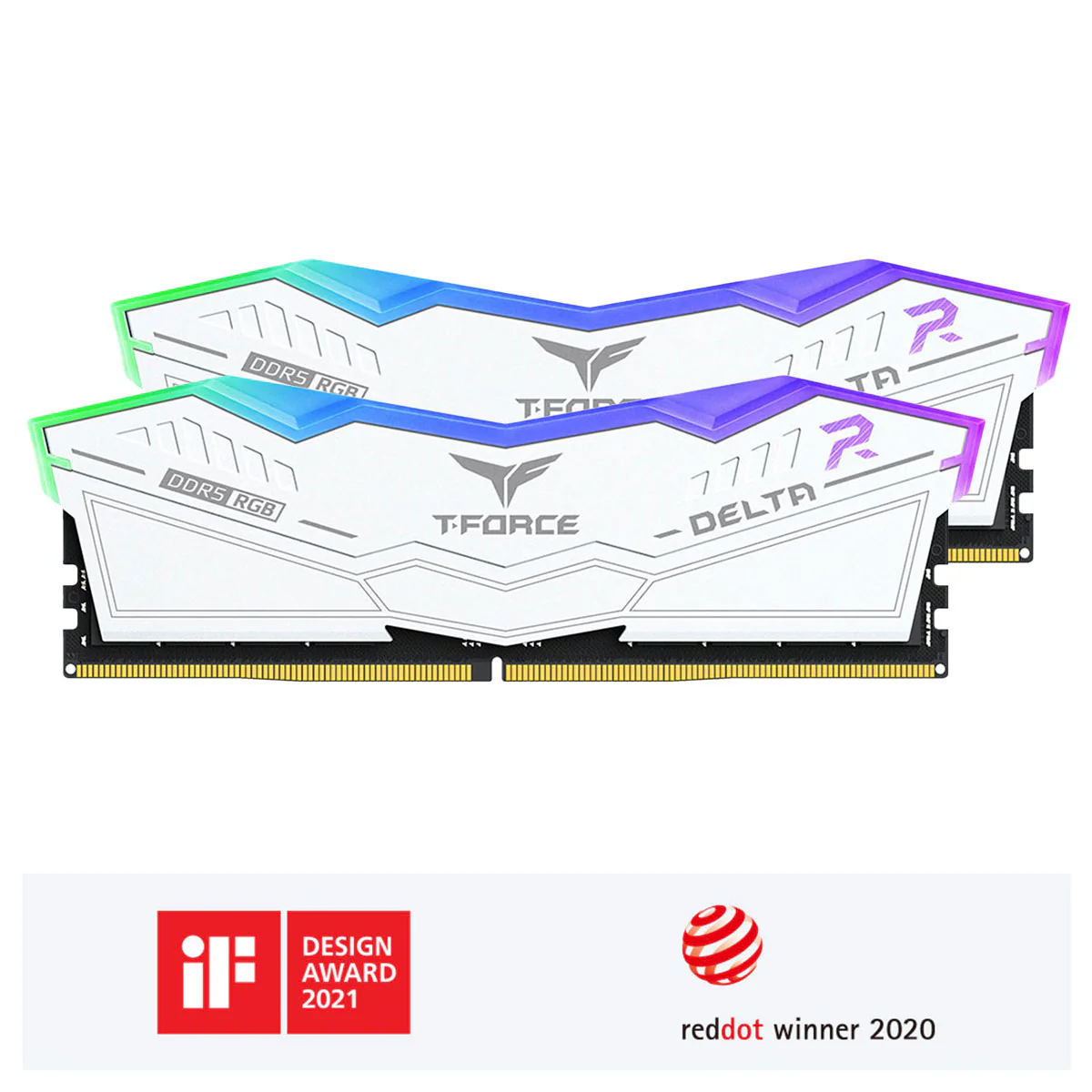TeamGroup T-Force Delta RGB DDR5 64GB (2x32GB) 6000MHz CL38-46-46-76 1.35V Gaming Desktop Memory (Black, White) (FF3D564G6000HC38GDC01, FF4D564G6000HC38GDC01) - Image 8
