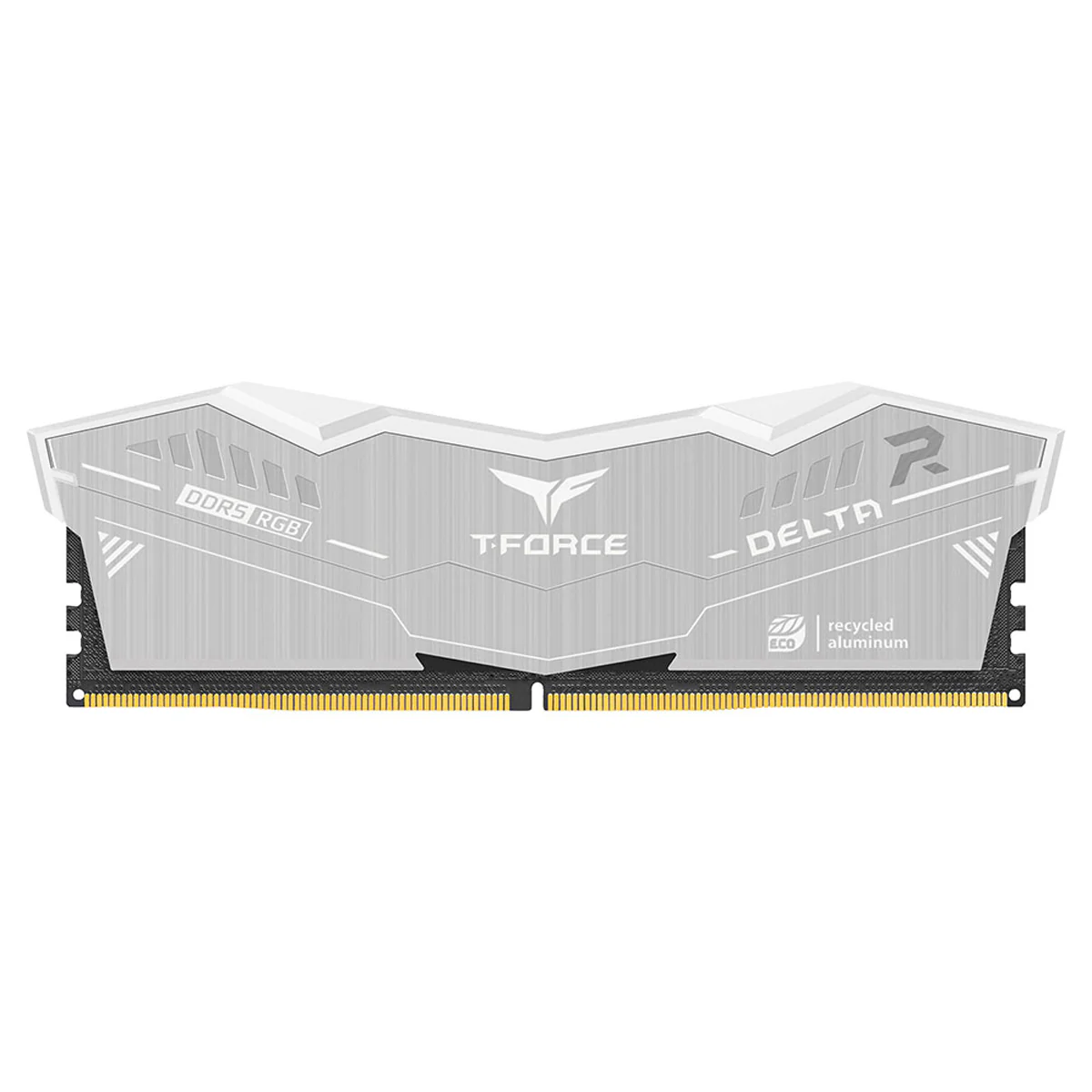 Teamgroup T-force Delta RGB ECO 32GB (2x16GB) DDR5 AMD EXPO 6000MHz CL38-46-46-84 1.35V Gaming Desktop Memory (Silver) (FF2D532G6000HC38JDC01) - Image 2