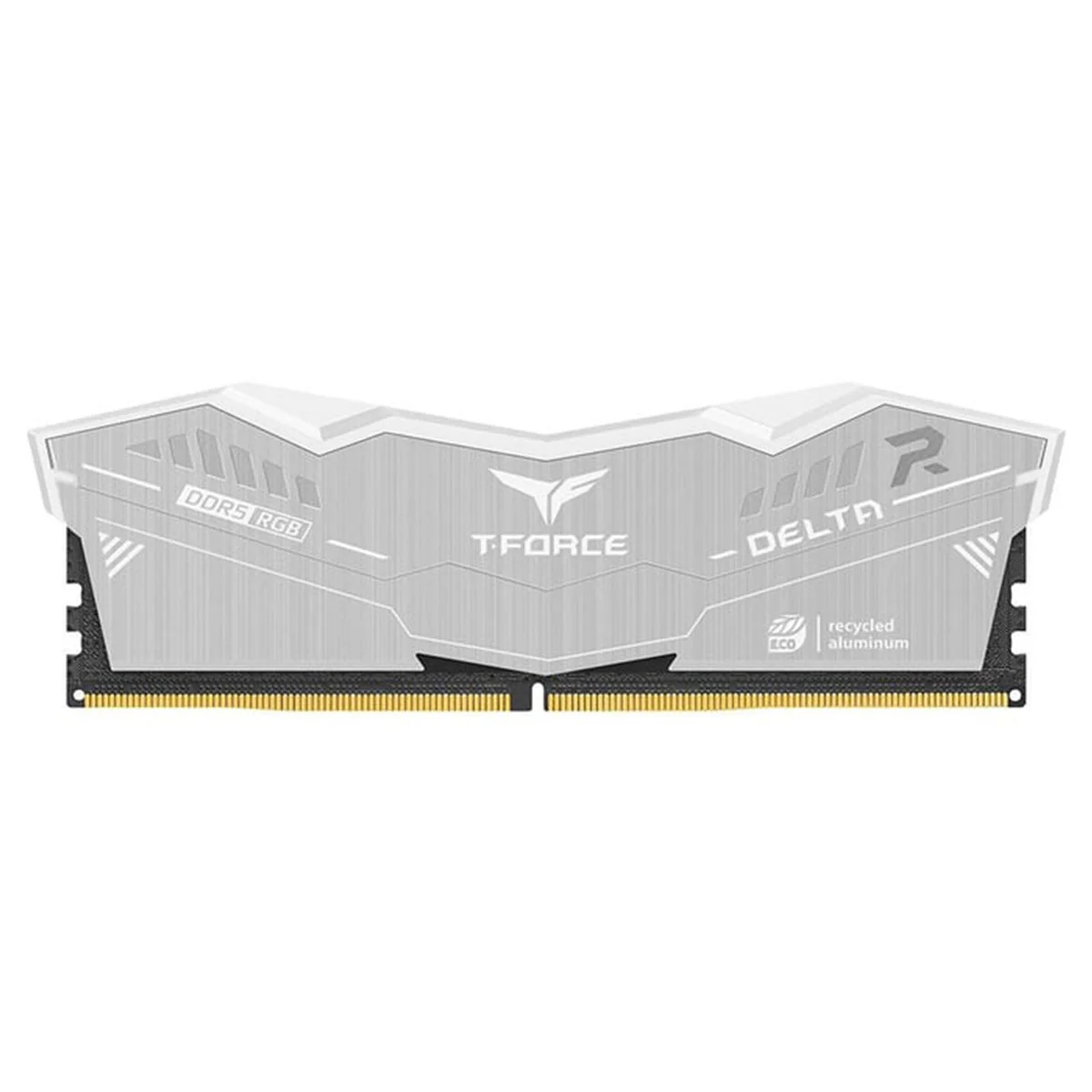TeamGroup T-Force Delta RGB Eco DDR5 64GB (2x32GB) 6000MHz CL38-46-46-84 1.35V Gaming Desktop Memory (Silver) (FF2D564G6000HC38JDC01) - Image 4