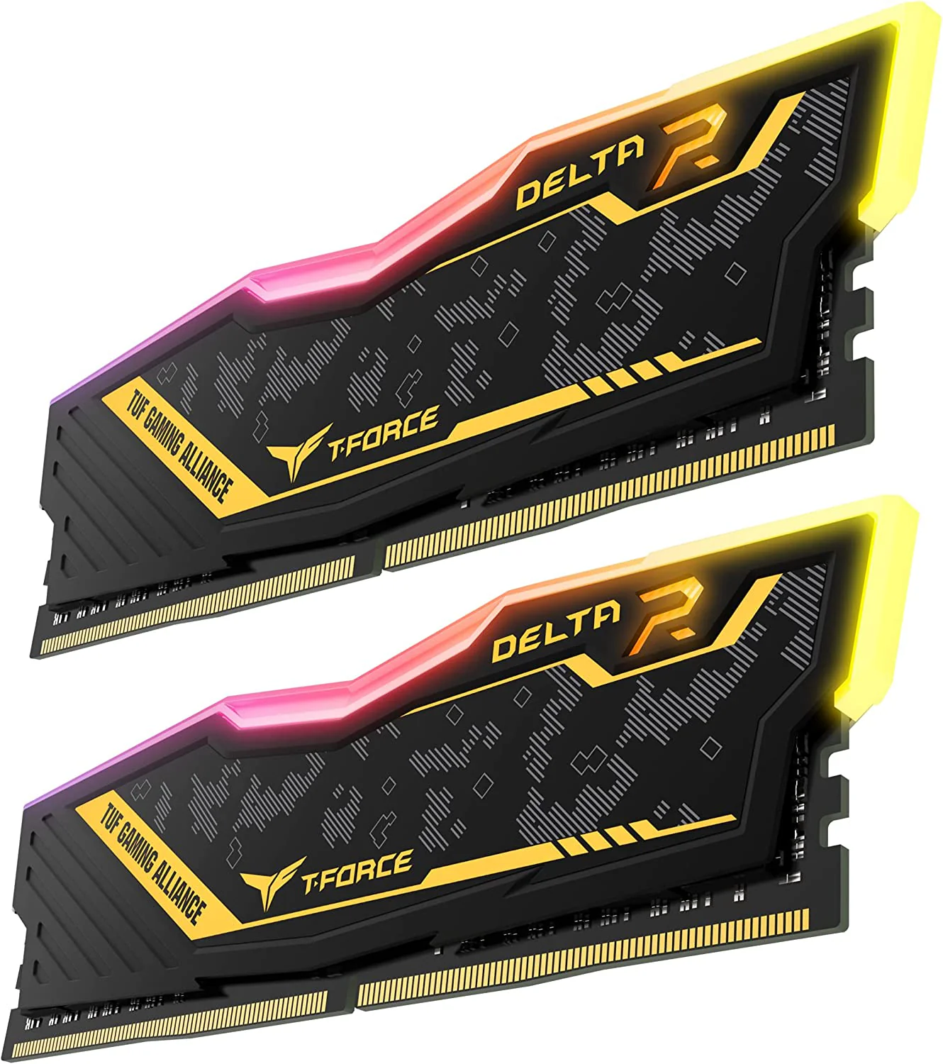 Teamgroup T-Force Delta TUF Gaming Alliance RGB 16GB (2X8GB) DDR4 3600Mhz CL18-22-22-42 1.35V Desktop Memory (TF9D416G3600HC18JDC01) - Image 2