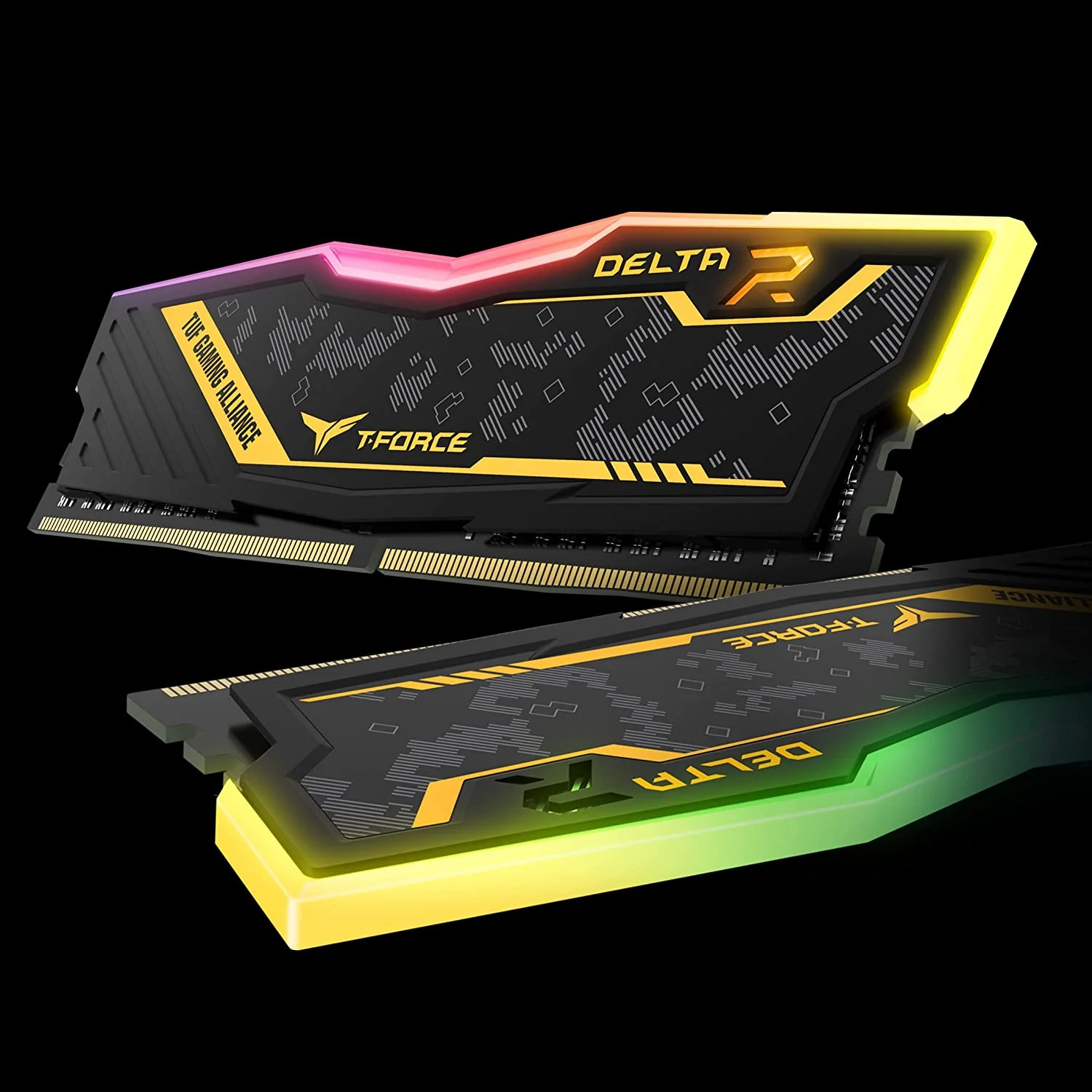 Teamgroup T-Force Delta TUF Gaming Alliance RGB 16GB (2X8GB) DDR4 3600Mhz CL18-22-22-42 1.35V Desktop Memory (TF9D416G3600HC18JDC01) - Image 4