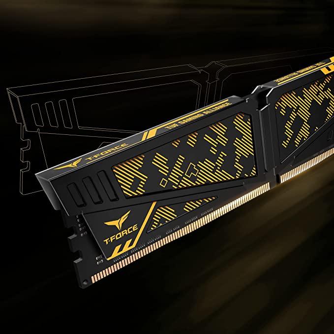 TEAMGROUP T-FORCE VULCAN TUF Gaming Alliance 32GB KIT (2X16GB) DDR4 3600 MHZ Gaming Memory (TLTYD432G3600HC19ADC01) - Image 3
