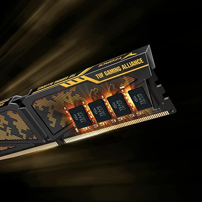 TEAMGROUP T-FORCE VULCAN TUF Gaming Alliance 32GB KIT (2X16GB) DDR4 3600 MHZ Gaming Memory (TLTYD432G3600HC19ADC01) - Image 4