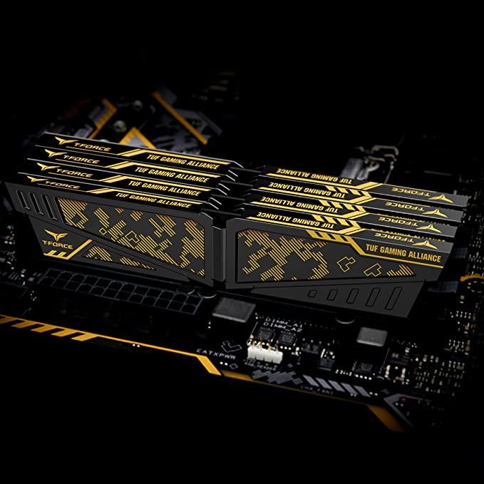 TEAMGROUP T-FORCE VULCAN TUF Gaming Alliance 32GB KIT (2X16GB) DDR4 3600 MHZ Gaming Memory (TLTYD432G3600HC19ADC01) - Image 6