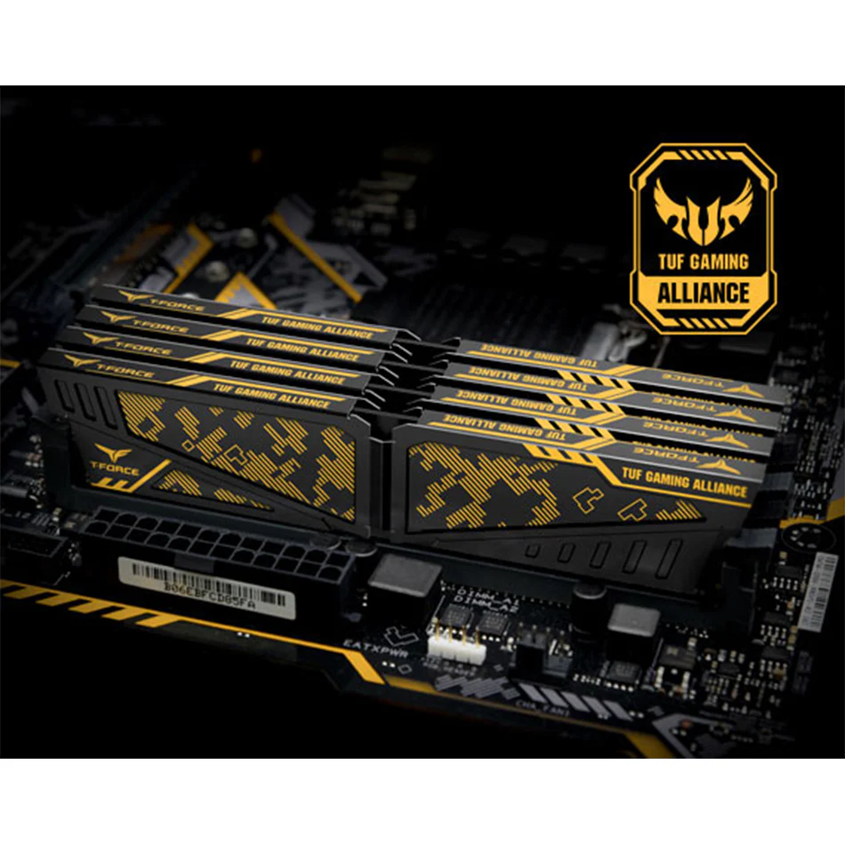 TeamGroup T-Force Vulcan TUF Gaming Alliance DDR4 16GB (1x16GB) 3600MHz CL18 Desktop Memory (TLTYD416G3600HC18J01) - Image 5