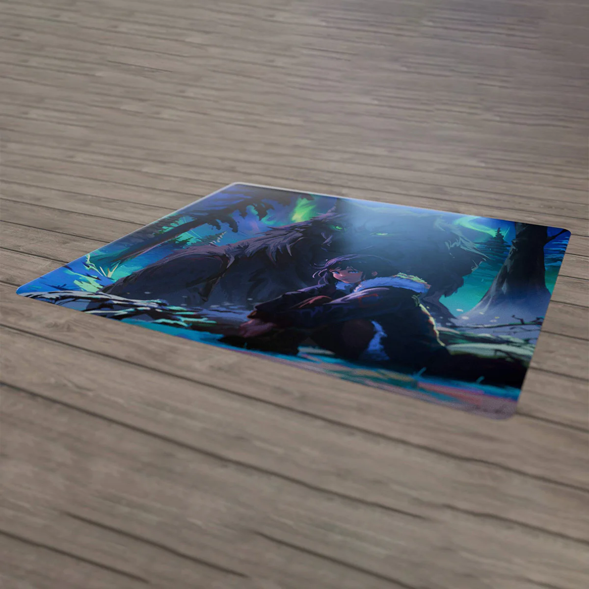 Tekkusai x Hitbox Studios The Guardian Glass Mousepad - Image 4