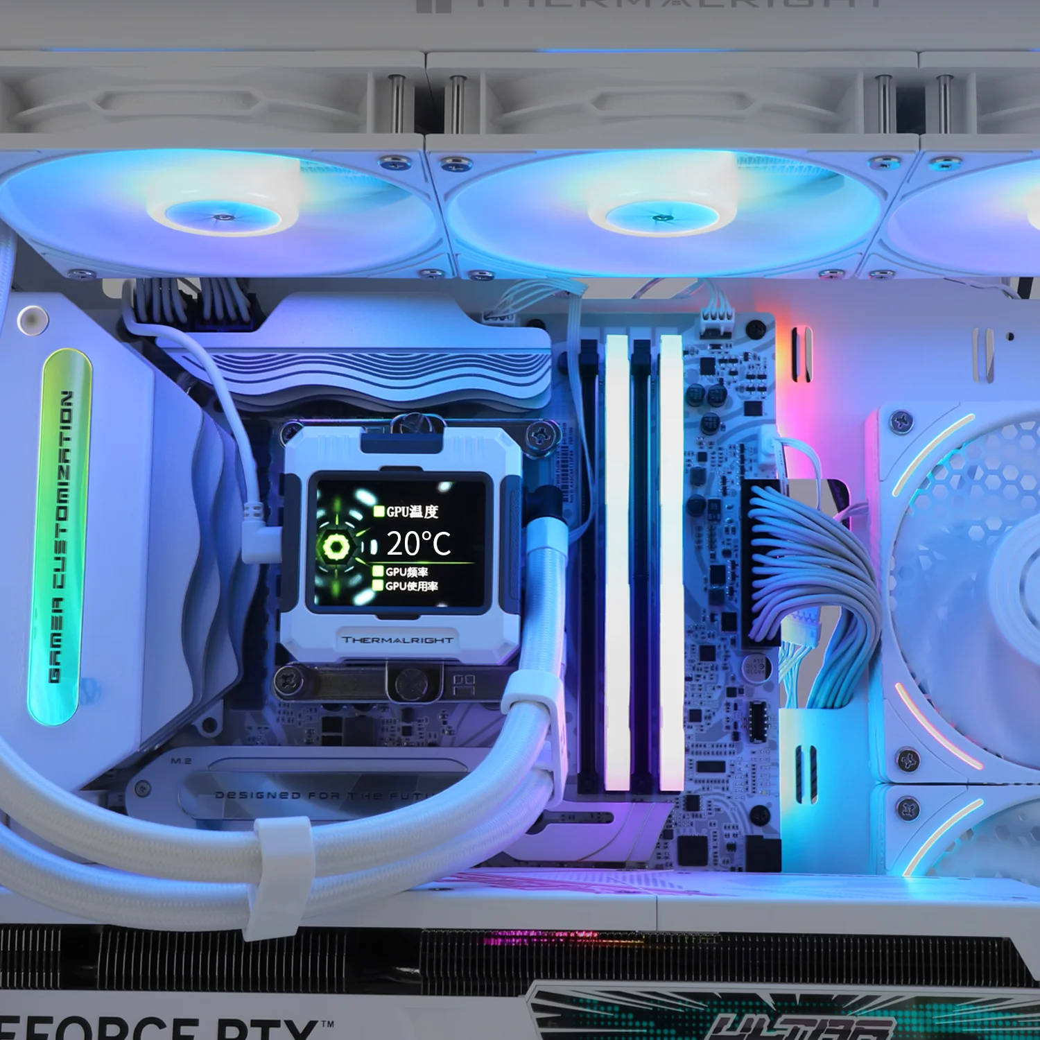 Thermalright Frozen Warframe 360 ARGB AIO CPU Liquid Cooler (Black, White) - Image 11