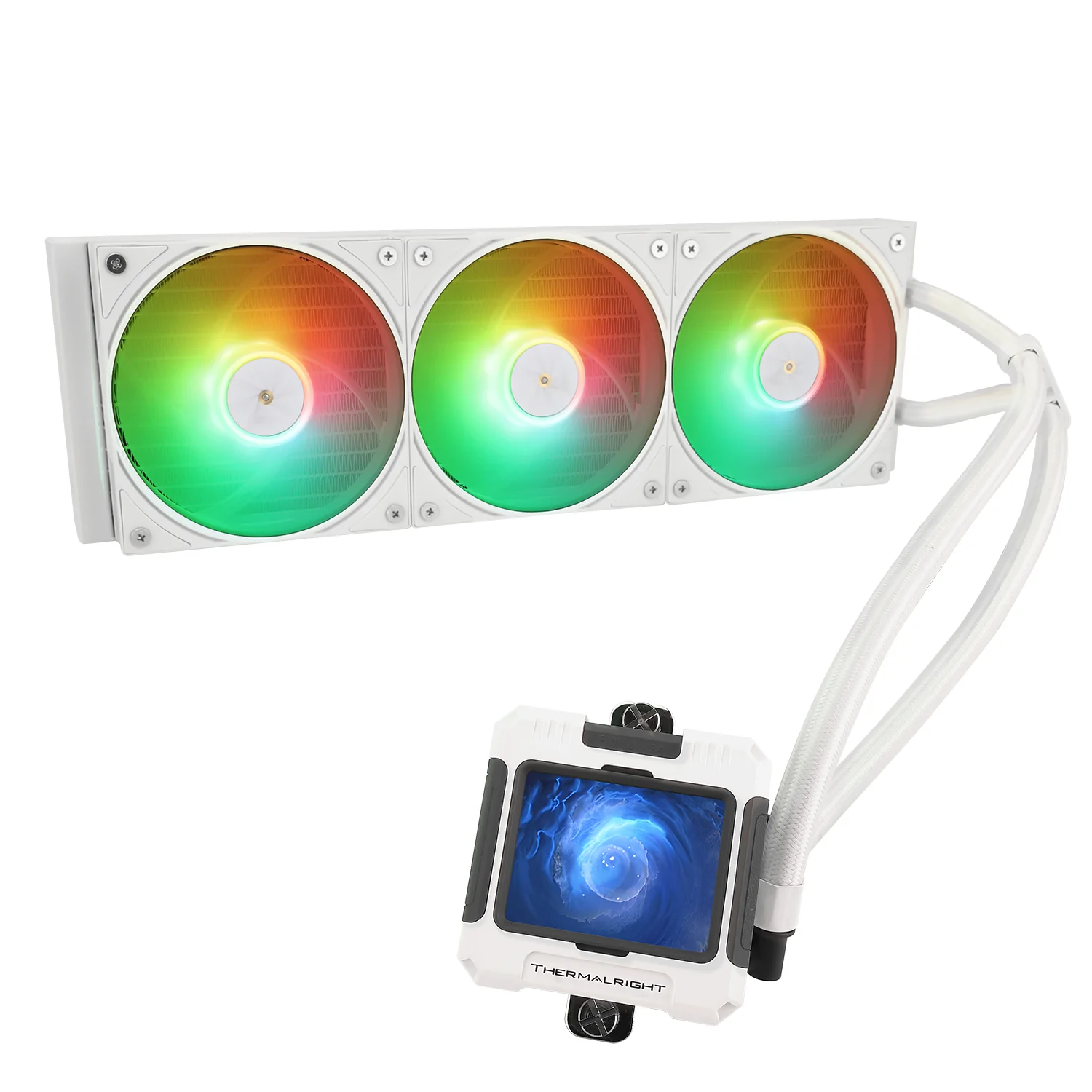 Thermalright Frozen Warframe 360 ARGB AIO CPU Liquid Cooler (Black, White) - Image 14
