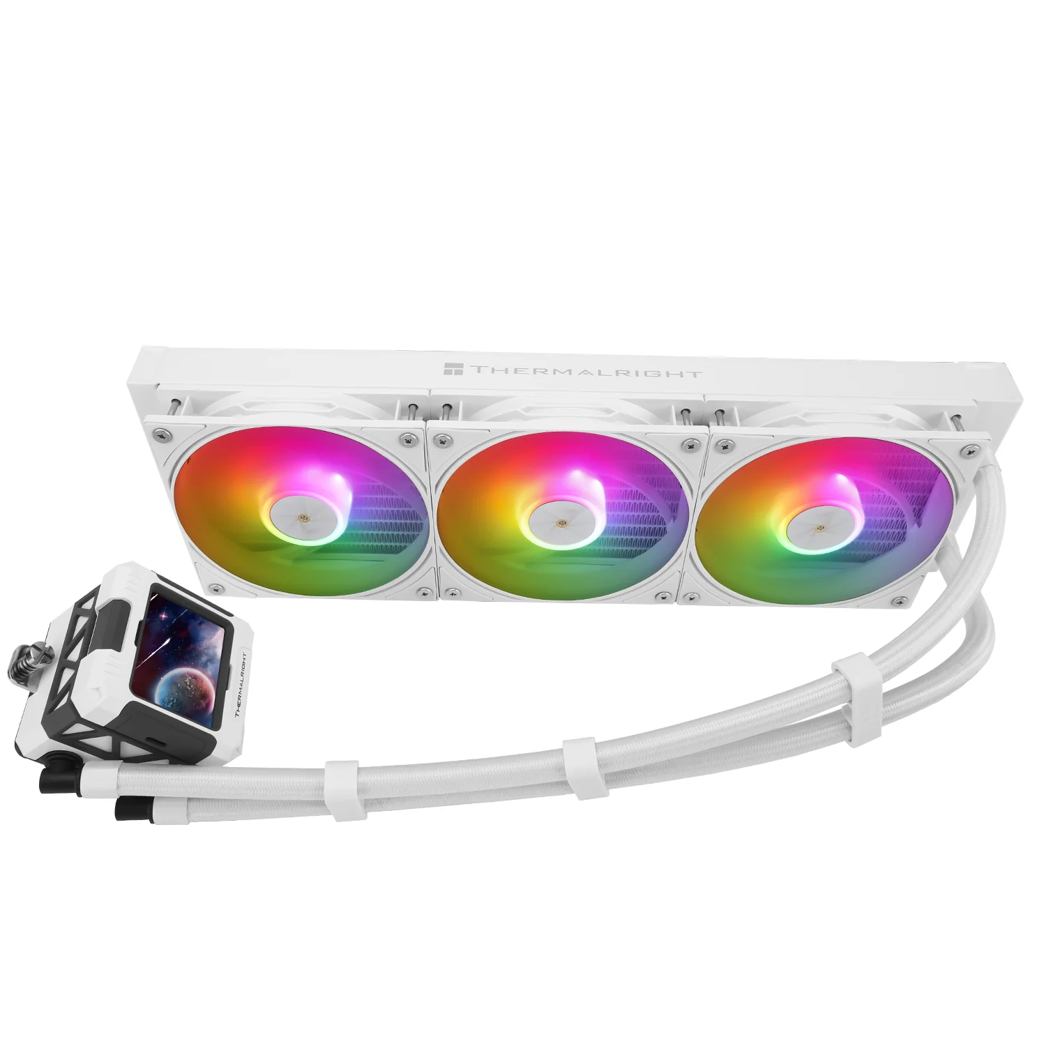 Thermalright Frozen Warframe 360 ARGB AIO CPU Liquid Cooler (Black, White) - Image 16