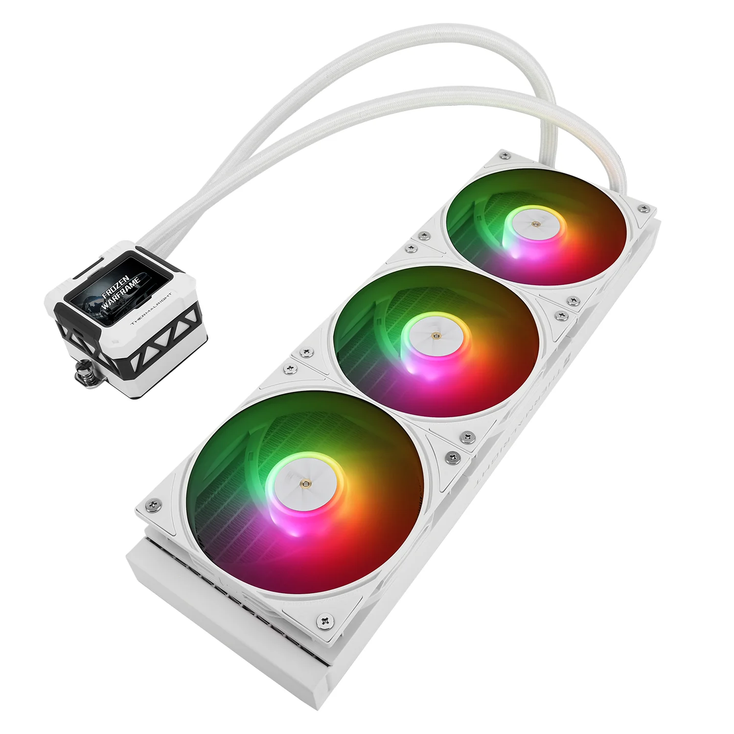 Thermalright Frozen Warframe 360 ARGB AIO CPU Liquid Cooler (Black, White) - Image 17