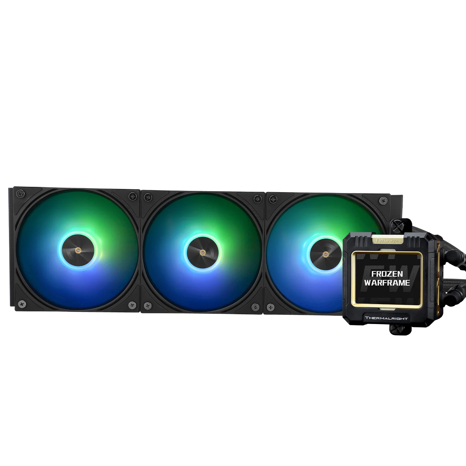 Thermalright Frozen Warframe 360 ARGB AIO CPU Liquid Cooler (Black, White) - Image 2