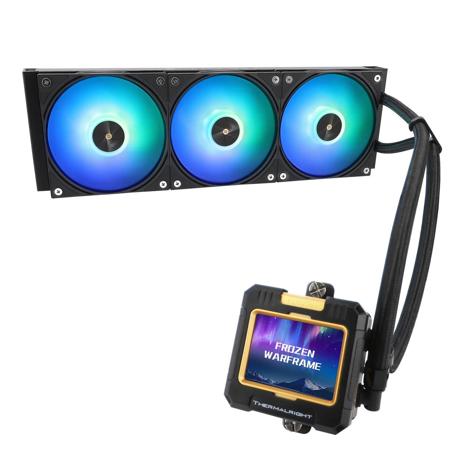 Thermalright Frozen Warframe 360 ARGB AIO CPU Liquid Cooler (Black, White) - Image 7