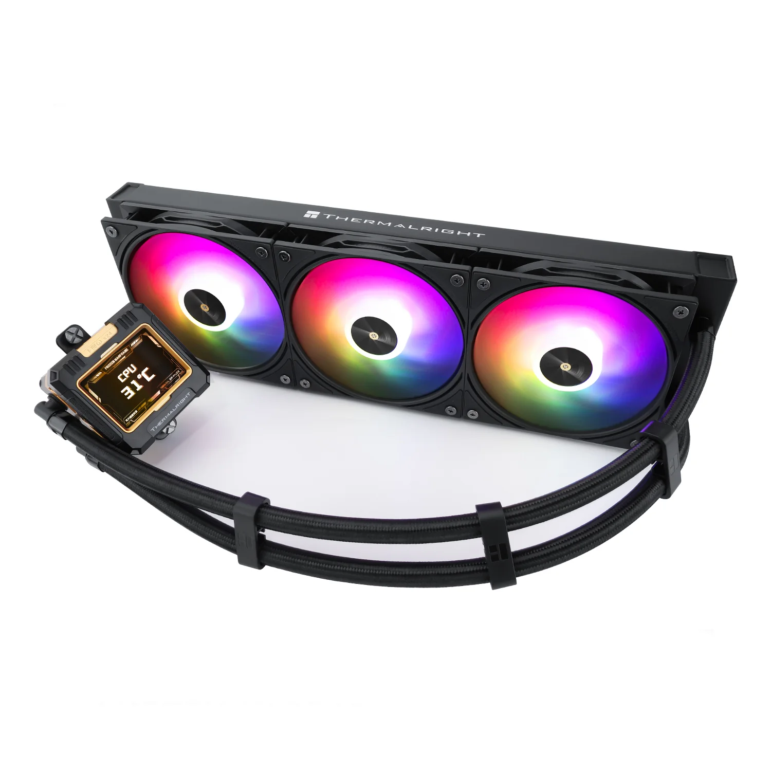 Thermalright Frozen Warframe 360 ARGB AIO CPU Liquid Cooler (Black, White) - Image 9