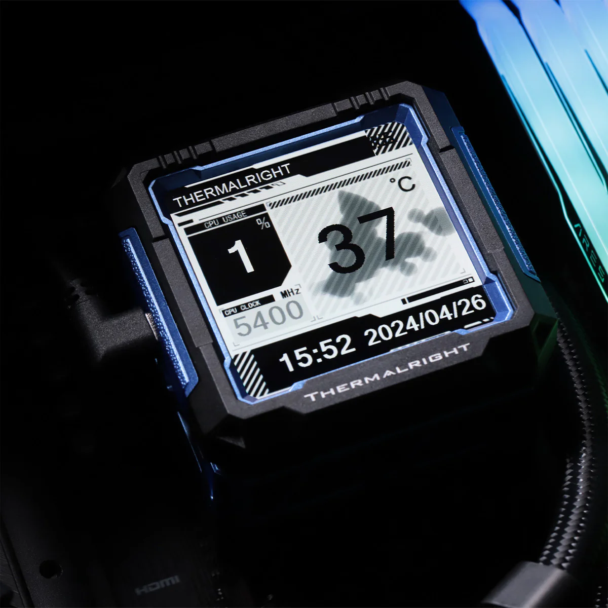 Thermalright Frozen Warframe Pro 360 Black AIO CPU Liquid Cooler - Image 7