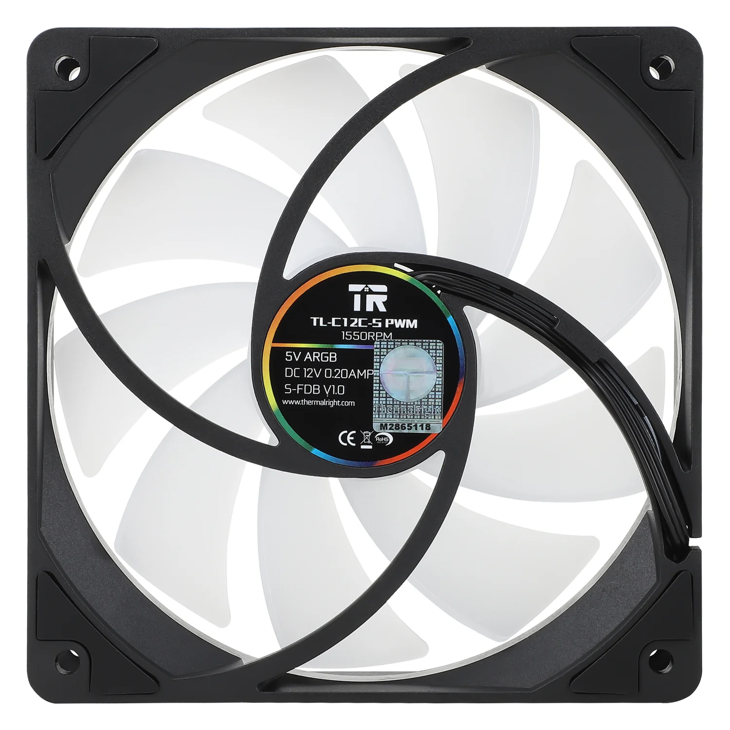 Thermalright TL-C12C-S ARGB 120mm High Performance PWM Case Fan (Black) - Image 6