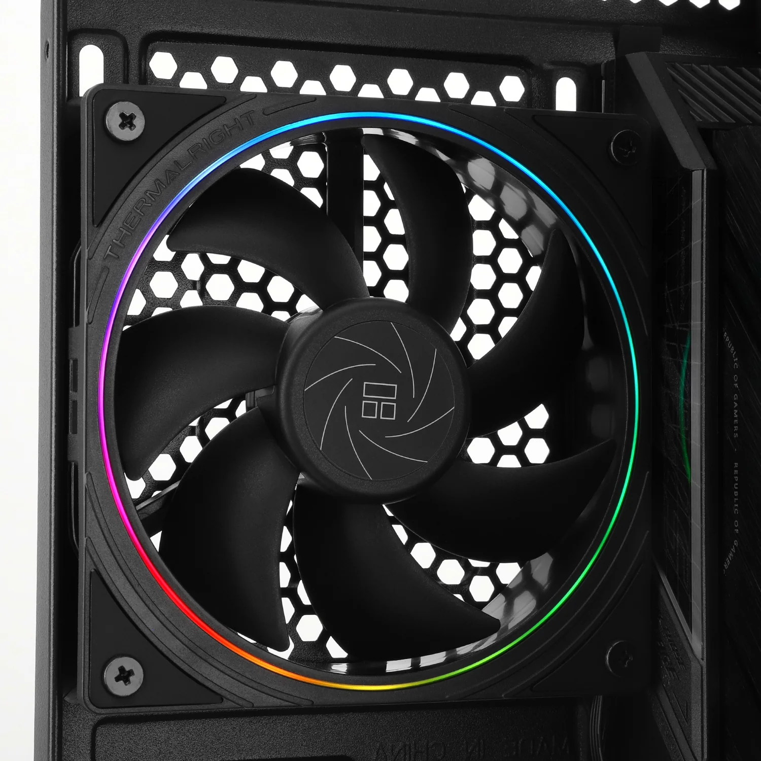 Thermalright TL-S12 120mm PWM ARGB Light Ring Case Fan (Black, White) - Image 8