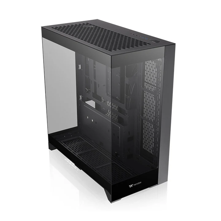 Thermaltake CTE E550 Tempered Glass Dual Chamber Mid Tower Case (Black, Snow) - Image 5
