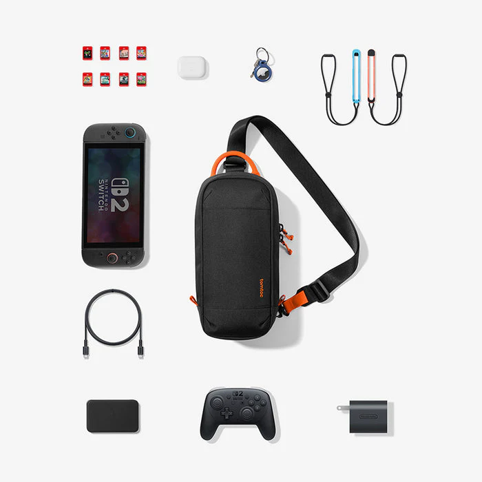Tomtoc GameOn-G49 Sling Bag for Nintendo Switch 2 (Red, Black, Gray) - Image 6