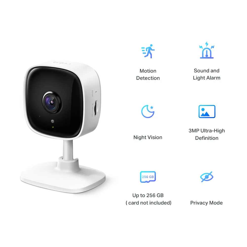 TP-Link TAPO C110 2K Home Security Wi-Fi Camera - Image 3