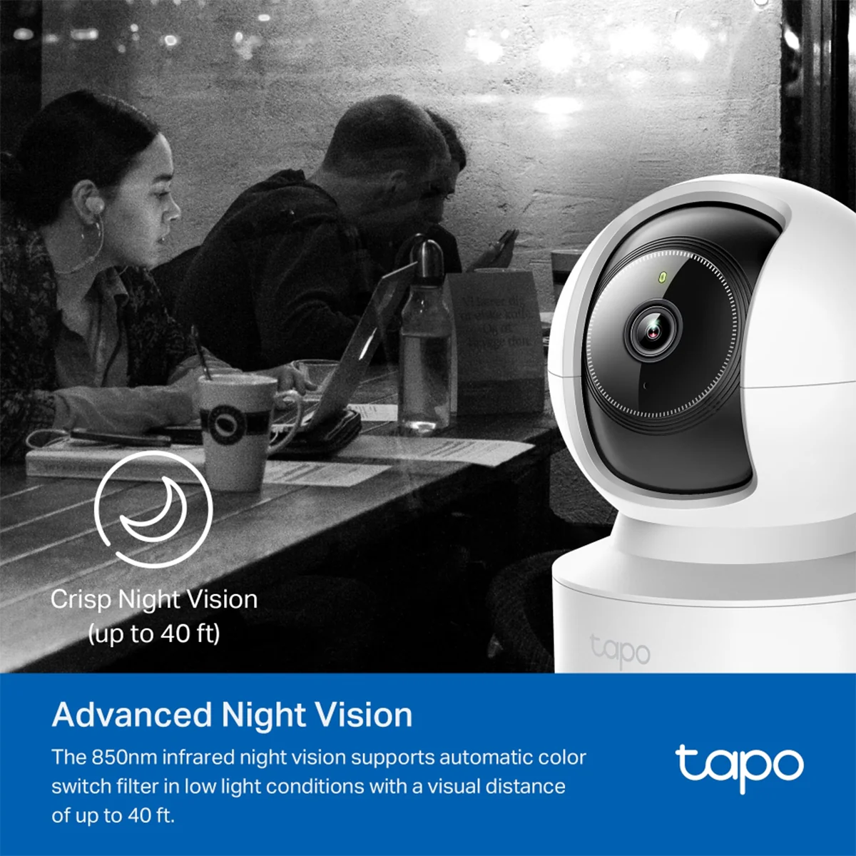 TP-Link Tapo C222 2K QHD Pan/Tilt AI Home Security Wi-Fi Camera - Image 8